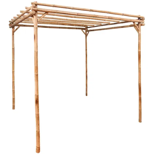 furnicato Pergola aus Bambus 170 x 170 x 220 cm – natürliche Gartenverschönerung - Attraktive Bambus-Pergola für Garten und Außenbereich. Stabil und langlebig, ideal als Rankhilfe für Pflanzen und schafft einen einladenden Sitzbereich. Einfache Montage mit Zubehör inklusive.
