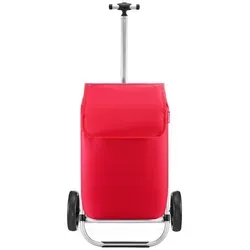 reisenthel Shopping Trolley red - Leichter und geräumiger Einkaufswagen - Einkaufstrolleys mit stabiler, platzsparend klappbarer Bauweise. Maximale Griffhöhe von 100 cm und bis 14 kg belastbar. Ideal für den Wocheneinkauf mit viel Stauraum!