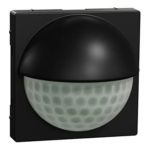 Merten MEG5710-0403 ARGUS 180 UP Sensor-Modul - Bewegungsmelder für den Innenbereich mit 180° Erfassungsbereich, stufenlos einstellbarer Empfindlichkeit und Lichtfühler für automatische Beleuchtung, aus recyceltem Material in elegantem schwarz matt.