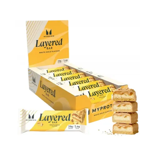 Myprotein Layered Bars (12x60g) White Gold (31,93 EUR/kg)