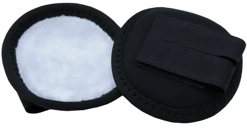 AMKA Ohrenwärmer Ohrenschützer für Reithelm Ohrwärmer, schwarz/weiß