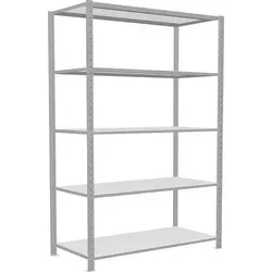 Großfachregal GR 150 kg RAL 7035 - Stabil und Geräumig - Werkstatteinrichtung: Robustes Großfachregal mit einer Tragkraft von 150 kg, ideal für die optimale Lagerung von Werkzeugen und Materialien.