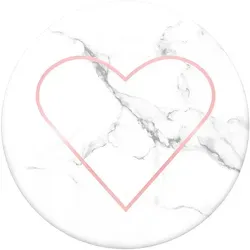 PopSockets – Ausziehbarer Sockel & Griff für das Handy | Stoney Heart - Weiß/Rot