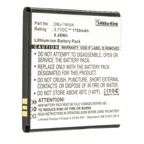 Akku-King Akku kompatibel mit Doro DBJ-1900A - Li-Ion 1750mAh - für Doro Liberto 820