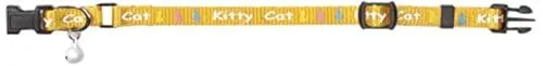Beeztees 730298 Katzenhalsband Kitty Cat, 16-23 cm x 8 mm, gelb