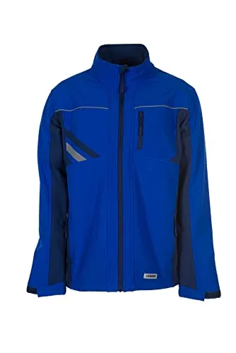 Wetter- und Kälteschutz-Softshelljacke Highline 2380 - 4XL in kornblau/marine - Arbeits- & Schutzkleidung, idealer Schutz vor Kälte und Nässe, perfekt für Outdoor-Arbeiten.