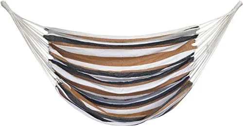 AMANKA XL Hängestuhl aus 100% Baumwolle - Hängematten für drinnen und draußen, belastbar bis 150 kg, flexibel und bequem für entspannte Stunden auf Balkon oder im Park.