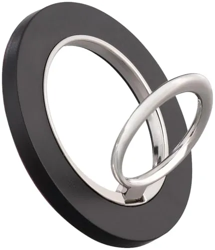 Callstel Magnet Handy-Halterung: Universal-Handy-Ringhalterung, magnetisch, 360° drehbar, klappbar (Halterung klappbar, Ring-Ständer)