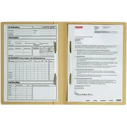 LEITZ Zweifalzhefter, DIN A4, Manilakarton, chamois
