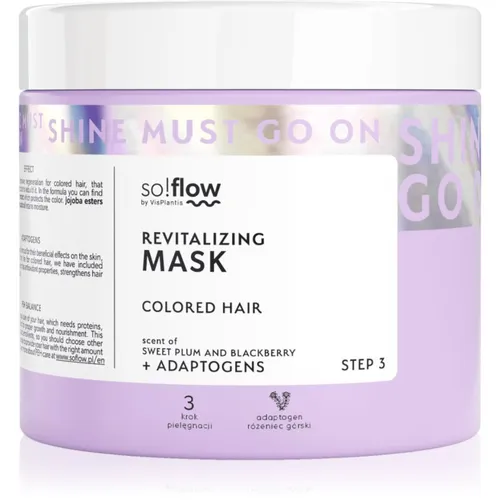 so!flow Coloured Hair Revitalizing Mask intensive revitalisierende Maske für gefärbtes Haar 400 ml