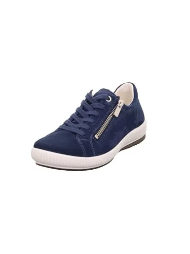Legero Damen Tanaro Sneaker Bluette 8320, 37 EU - Damen-Sneaker mit herausnehmbarer Leder-Einlegesohle und strapazierfähigem Textilfutter für optimalen Komfort. Schneller Einstieg dank praktischem Reißverschluss.