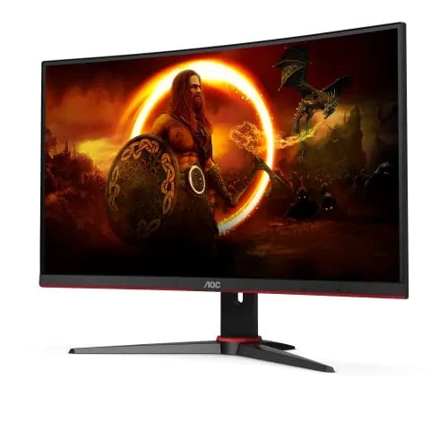 AOC C27G2E BK - 27 Zoll Curved Gaming-Monitor mit 165 Hz, 1 ms Reaktionszeit und 6 voreingestellten Gaming-Modi für ein intensives Spielerlebnis