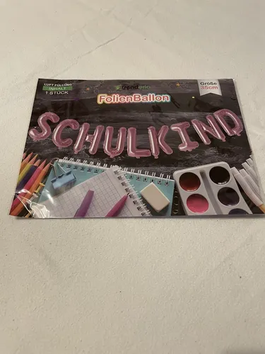 S040 Trendario FolienBallon Schulkind 35cm rosegold - Neu und OVP