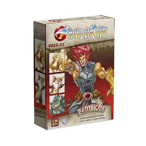 Cmon CMND1222 - Zombicide: Thundercats Pack 1 - Gesellschaftsspiel für 1-6 Spieler ab 14 Jahren, bringt spannende Abenteuer mit den Thundercats in die Zombicide-Welt!