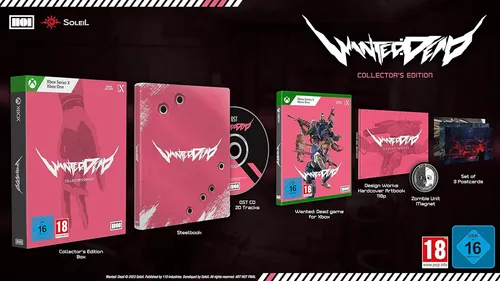 Wanted Dead Collectors Edition - XBSX/XBOne - Spiele für Xbox Series X & S, inklusive Steelbook, Soundtrack und Artbook. Erlebe ein fesselndes Cyberpunk-Abenteuer mit brutalen Finishern und einer packenden Handlung!