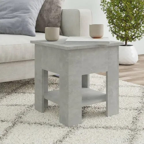 The Living Store Couchtisch Betongrau 40x40x42 cm