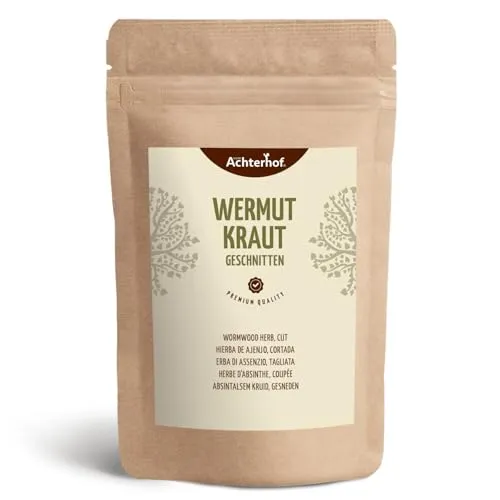 Wermutkraut geschnitten 500g | Bitterkraut | Wermutkraut-Tee | Wermut geschnitten als aromatisches Würzmittel oder Tee | vom Achterhof
