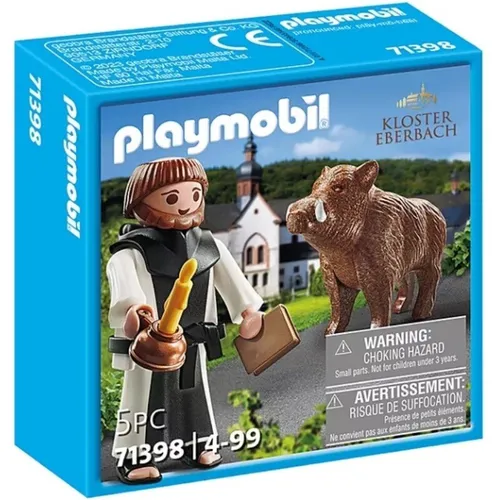 Produktbild Playmobil 71398, Kloster Eberbach, Sonderfigur: Mönch mit Wildschwein, NEU & OVP