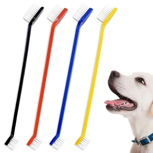 Stück Hundezahnbürste, kleine Hundezahnbürste, Katzenzahnbürste, Zahnbürste für Hunde, Zahnhygiene für Hunde, für Haustiere, Zahnreinigung 4