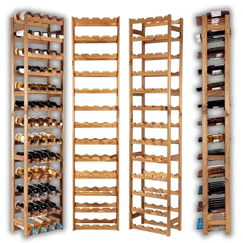 MODO24 Flaschenregal für 52 Flaschen – Eleganter Holz-Weinständer - Das MODO24 Flaschenregal bietet Platz für 52 Flaschen und passt sich flexibel an Ihre Weinsammlung an. Mit modernem Design und stabiler Konstruktion sorgt es für eine stilvolle und sichere Aufbewahrung Ihrer Weine.