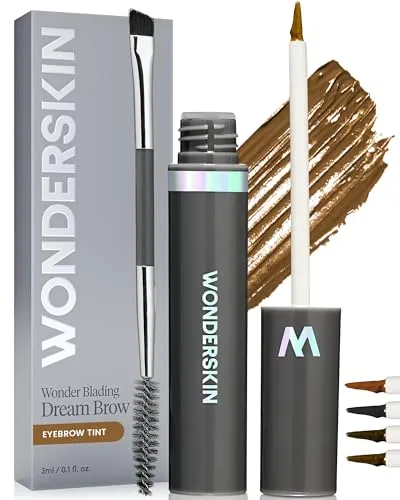 Wonderskin Dream Brow Augenbrauengel, langlebiges Augenbrauengel, wasserdichte Augenbrauentusche, beständige getöntes Augenbrauengel und Augenbrauenfüller (Blonde)