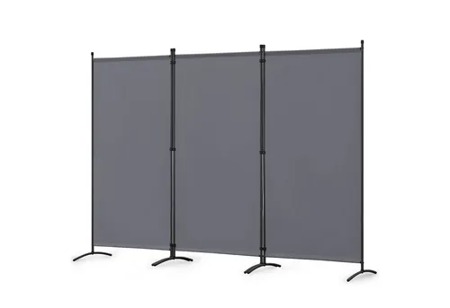 Angel Living Paravent 3-teiliger Paravent Raumteiler, 243x180cm (3 St), Trennwand Balkon Sichtschutz aus Stahl und Polyester