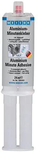 Produktbild WEICON Aluminium-Minutenkleber 24 ml, schnellhärtender 2-Komponenten Epoxid-Klebstoff, hochfester Aluminiumkleber