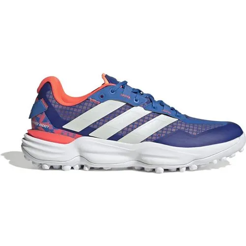 adidas Unisex Adipower Hockey 3 - Sportliche Schuhe in Bright Royal - Hochwertige Hockeyschuhe mit regulärer Passform, ideal für den Einsatz auf dem Platz. Strapazierfähiges Obermaterial und griffige Gummiaußensohle für optimalen Halt.