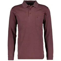 RAGMAN Herren Poloshirt Langarm Weinrot-061, XXL von RAGMAN