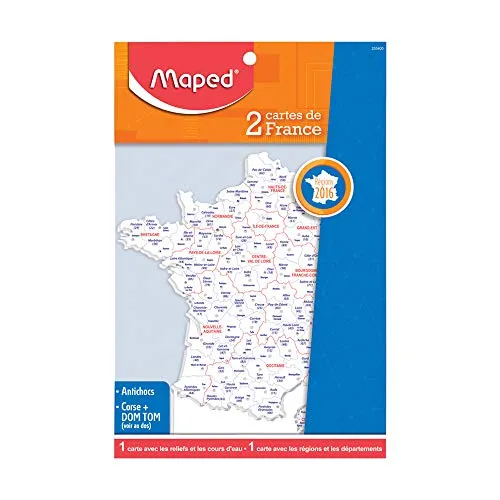 Maped Schablone Frankreich-Landkarte, Inhalt: 2 Stück VE=1