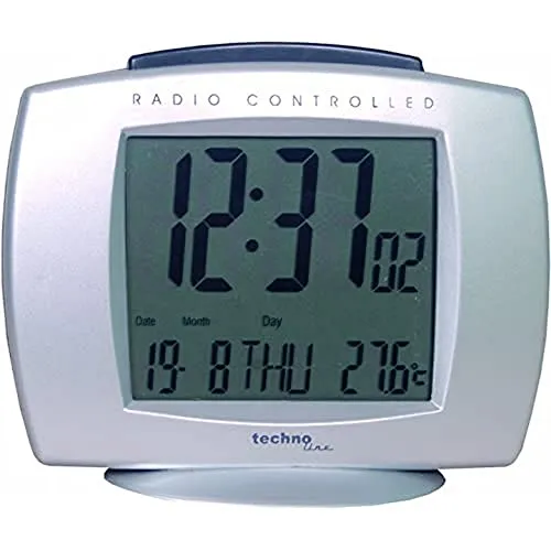 Technoline Funkwecker WT 189 mit Innentemperaturanzeige und Datums-/ Wochentagsanzeige