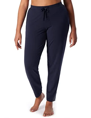 Schiesser Damen Schlafhose Lang - Mix + Relax Pyjamaunterteil - Schlafanzughosen für Damen mit seitlichen Eingrifftaschen, breiten Beinabschlüssen und elastischem Bund für optimalen Komfort. Ideal zum Kombinieren mit anderen Artikeln der beliebten Mix+Relax Serie!