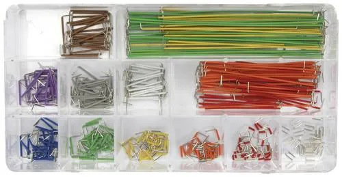 Velleman Jumper-Drähte Set von 350 Stück - Sonstiges Elektromaterial, 350 Stück mehrfarbige Jumper-Drähte in 14 Längen, ideal für schnelle Verbindungen und Tests in Elektronikprojekten, geliefert in praktischer Aufbewahrungsbox.