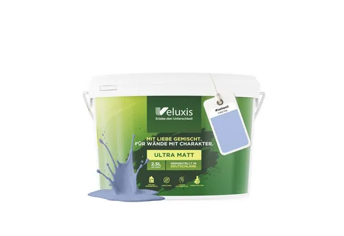 Veluxis® Wandfarbe Universal – Deckkraft-Klasse 1, tropfarm & VOC-frei - Die Veluxis® Wandfarbe Universal bietet starke Deckkraft und ein elegantes Finish. Ideal für kreative Projekte, geruchsarm und schnell trocknend – für ein sauberes Streicherlebnis in jedem Raum.