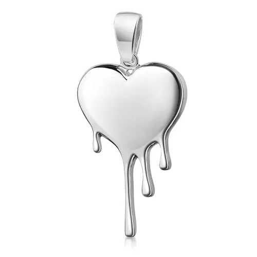 MATERIA by Matthias Wagner Damen Anhänger Silber 925 tränendes Herz rhodiniert KA-330