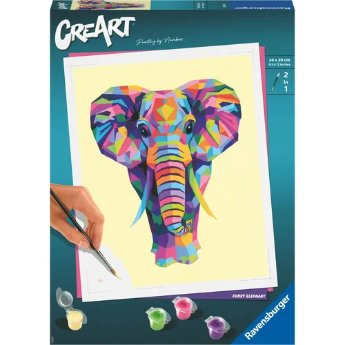 Ravensburger Funky Elephant (00.028.995) - Schreibutensilien mit einem einzigartigen Design, perfekt für kreative Köpfe und eine bunte Gestaltung von Notizen.