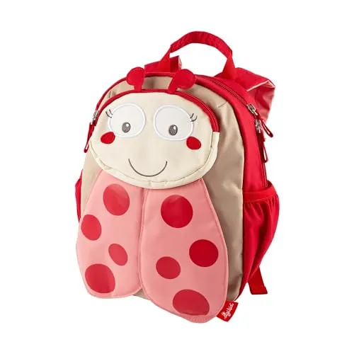 sigikid Kinderrucksack Marienkäfer - Robuster und leichter Kindergarten-Rucksack, ideal für Kinder von 2-5 Jahren, mit fröhlichem Design und viel Stauraum