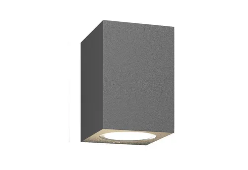 Lucande Außen-Wandleuchte Xava, modern und stilvoll - Lampen - Grafitgraue Außen-Wandleuchte aus Aluminium mit IP65 Schutz, ideal für angenehme Beleuchtung im Außenbereich. Leuchtmittel nicht inklusive.