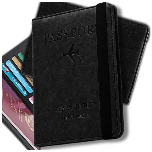 Reisedokumentenhülle, Reisepass, RFID-Diebstahlschutz-Geldbörse