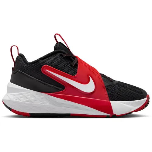 Nike Team Hustle D 12 Basketballschuh für ältere Kinder - Basketballschuhe für Jungen mit sicherem Halt durch Schnürsenkel und Klettverschluss, ideal für intensives Spiel und perfekten Komfort dank dämpfendem Schaumstoff.