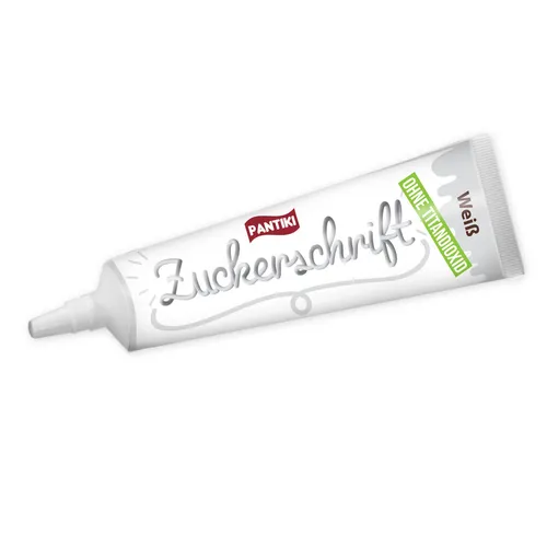 PANTIKI Zuckerschrift-Tube, 24g - weiß (156 EUR/kg)