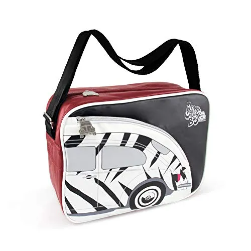 VW Collection Käfer Schultertasche, quer, Zebra - VW Collection Schultertasche im auffälligen Käfer Design, ideal für Trendsetter und Nostalgiker. Perfekt für Büro, Uni oder Ausflüge, bietet Stil und Funktionalität.