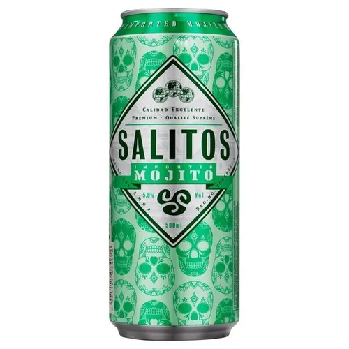 SALITOS Mojito Biermix – 24 x 0,5l Dosen, erfrischender Mojito Geschmack mit Limette & Minze