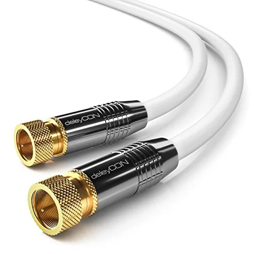 deleyCON 15m SAT Antennenkabel Koaxialkabel 4K Ultra-HD von deleyCON