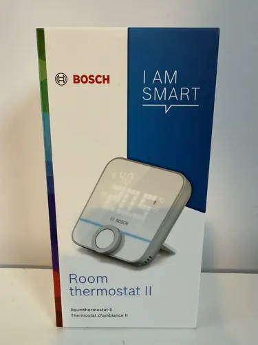 Bosch Smart Home Raumthermostat II - Präzise Steuerung smarter Heizkörperthermostate, kabellos und flexibel einsetzbar