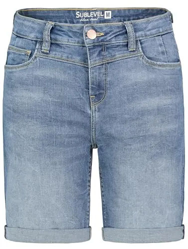 Sublevel Damen Jeans Shorts D85032T62176ZM232-M
