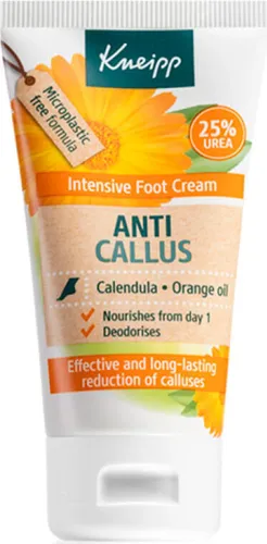 Kneipp Anti Callus Fußsalbe 50 ml - Pflegende Fußcreme für geschmeidige Haut, ideal zur Unterstützung der täglichen Fußpflege. Bekämpft raue Stellen und sorgt für ein angenehmes Hautgefühl.