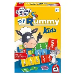 Schmidt Spiele 40544 MyRummy Junior - Kinderfreundliches Gesellschaftsspiel, fördert Zahlenverständnis ab 5 Jahren für 2 bis 4 Spieler