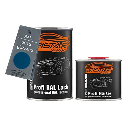 TRISTARcolor RAL 5013 Kobaltblau glänzend 2K Autolack 1,5 Liter / 1500 ml Dose inkl. Härter
