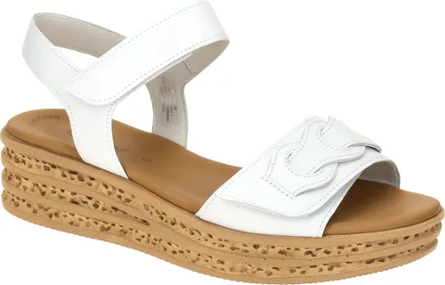 Gabor Damen Riemchensandalen - Bequeme Sommerschuhe für Damen - Wanderschuhe: Flache Riemchensandalen mit Lederinnenmaterial und Klettverschluss für optimalen Komfort bei warmem Wetter.